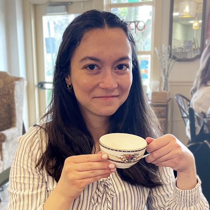 cameron kimball - drinking tea